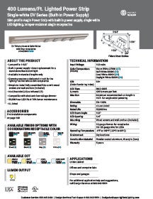 Lighted Power Strip Standard & Custom Options