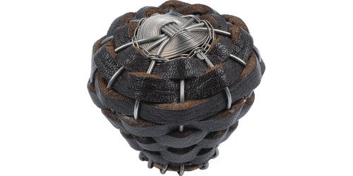 Hamptons Expresso Leather Knob