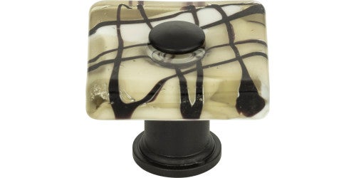 Viceroy Glass Square Knob